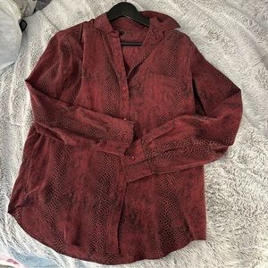 Rails - 100% Silk Button Down Blouse in XS